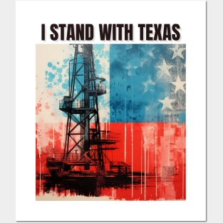 I stand with texas Posters and Art